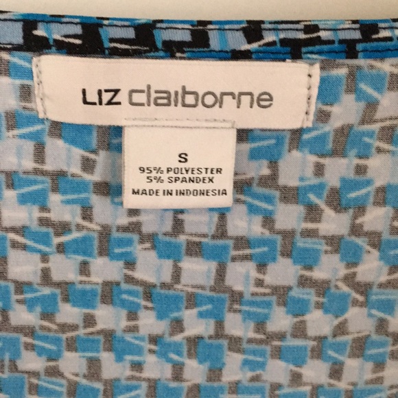 Liz Claiborne sleeveless top with draped neckline - Picture 3 of 5
